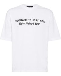 DSquared² - Tops ,Wit ,Dsquared 2 T-Shirts En Polo's Wit - Lyst