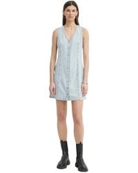 Levi's - Thora Denim Mini Jurk - Lyst