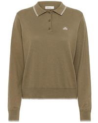 Karen By Simonsen - Truien & Vesten ,Groen ,Katoen Sportieve Polo Trui Caribou - Lyst