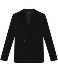 Theory - Jassen ,Zwart ,Double-Breasted Blazer - Lyst