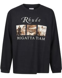 Rhude - Usvi Regatta Tour Long Sleeve T-Shirt - Lyst