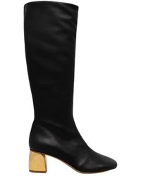 forte_forte - 55Mm Lederstiefel - Lyst