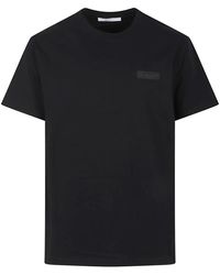 Givenchy - T-Shirt Van Katoen Met Paris-Borduursel - Lyst