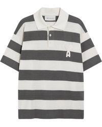 Ami Paris - Polo Met Korte Mouwen En Ami De Coeur Patch - Lyst