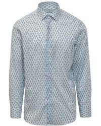 Etro - Floral Paisley Katoenen Overhemd - Lyst
