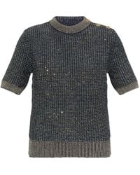 Balmain - Trui Met Ronde Hals - Lyst