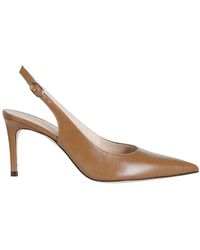 Stuart Weitzman - Schoenen ,Bruin ,Leer Power Slingback 75 - Lyst