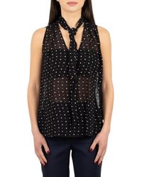 Hanita - Overhemden ,Zwart ,Denim Top Donna - Lyst