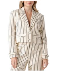 Aaiko - Jassen ,Elegante Streep Jas - Lyst