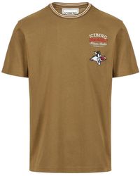 Iceberg - Regular Fit Katoenen Jersey T-Shirt Met Looney Tunes - Lyst