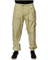 Dolce & Gabbana - Gelbe Nylon Cargo Chain Jogger Hose - Lyst