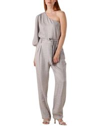 Aaiko - Jumpsuits & Playsuits ,Grijs ,Zilveren Jumpsuit Voor Stijlvolle Zomerdagen - Lyst