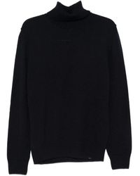 Paul & Shark - Blauwe Wollen Turtleneck Sweater - Lyst