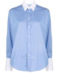 Polo Ralph Lauren - Casual Blaues Langarmhemd - Lyst