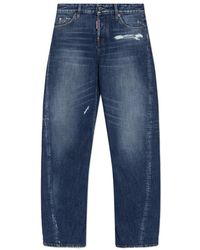 DSquared² - Jeans ,Blauw ,Katoen Loose Twst Jeans - Lyst