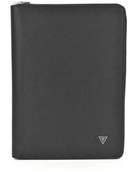 Guess - Schwarze pu-leder-clutch - uni-stil - Lyst