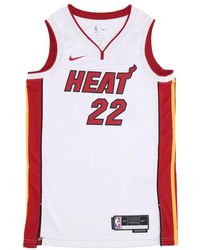 Nike - Basketbaltanktop Voor Nba Dri-Fit Swingman Jersey Association 2022/23 No 22 Jimmy Butler Miahea Wit - Lyst