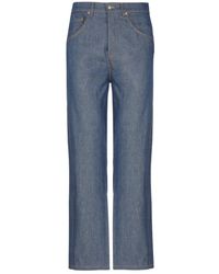 Moschino - Jeans ,Blauw ,Katoen Straight Jeans - Lyst