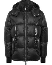 Philipp Plein - Jassen ,Zwart ,Nylon Mix Nylon Short Puffer Jacket - Lyst