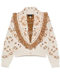 Alanui - Bandana Jacquard Kasjmier En Wol Vest - Lyst