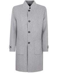Eleventy - Jassen ,Grijs ,Wol Luxe Wol-Kasjmier Jas - Lyst