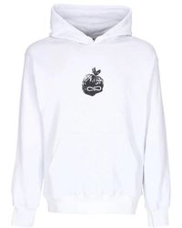 Propaganda - Hoodies & Sweatvesten ,Wit ,Katoen Witte Hoodie Met Kangoeroezak - Lyst