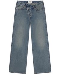 Agolde - Jeans ,Blauw ,Katoen Arc Criss Cross Jean - Lyst