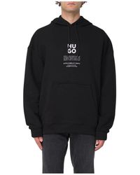 HUGO - Klassieke Zwarte Boss Sweater - Lyst