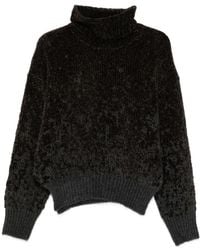 Alysi - Truien & Vesten ,Bruin ,Chenille Coltrui - Lyst