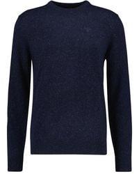 Barbour - Truien & Vesten ,Blauw ,Ronde Hals Gebreid - Lyst
