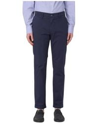 Re-hash - Blauwe Casual Chinos Broek Stijl - Lyst