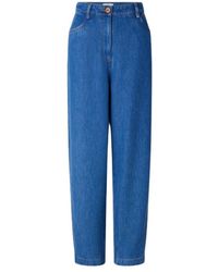 Sessun - Hoge Taille Denim Broek Met Moderne Stijl - Lyst