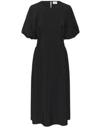 Kaffe - Kleedjes ,Zwart ,Leer Kaneema Dress - Lyst