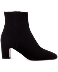 Roberto Festa - Schwarze Wildleder Stiefeletten Mit Reißverschluss - Lyst