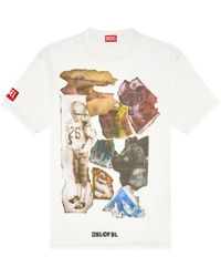 DIESEL - T-shirt t-wash-n3 (bianco) - Lyst