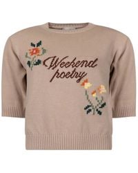 Weekend by Maxmara - Round-Neck Knitwear - Lyst