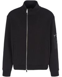 ARMANI EXCHANGE - Hoodies & Sweatvesten ,Zwart ,Zip-Throughs - Lyst