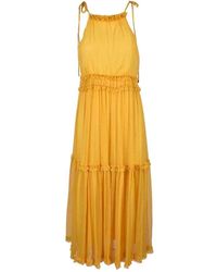 WEILI ZHENG - Voile Kleid Mit Elastischem Verschluss - Lyst