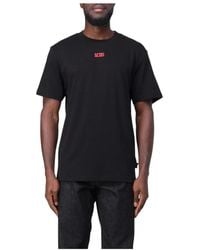 Gcds - Tops ,Zwart ,Katoen Logo Regular Tee - Lyst