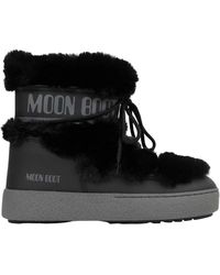 Moon Boot - Schoenen ,Zwart ,Polyester Ltrack Low Faux-Fur Boots - Lyst