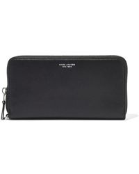 Marc Jacobs - Accessoires ,Zwart ,Leer Portemonnee Met Rits - Lyst