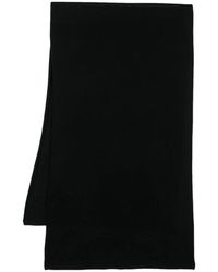 Allude - Accessoires ,Zwart ,Kasjmier Plat Gebreide Sjaal - Lyst