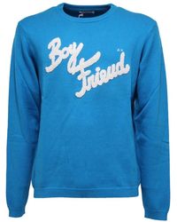 Sun 68 - Blaue Wollpullover Modell 26167 - Lyst