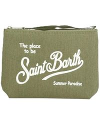 MC2 Saint Barth - Tassen ,Groen ,Denim Aline Denim Clutch Bag - Lyst