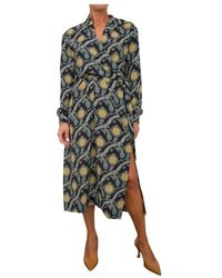 Etro - Kleedjes ,Veelkleurig ,Polyester Fantasia Midi Jurk - Lyst