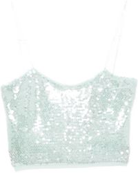 forte_forte - Tops ,Blauw ,Pailletten Top - Lyst