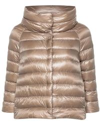 Herno - Jassen ,Katoen Sofia Cape Jacket - Lyst