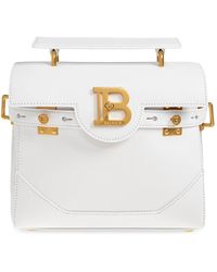 Balmain - Tassen ,Wit ,Leer B-Buzz 23 Tote Bag - Lyst