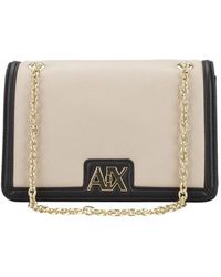 Armani Exchange - Borsa a tracolla elegante in off road/nero - Lyst