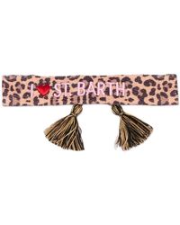MC2 Saint Barth - Accessoires ,Roze ,Polyester Stripes Bracelet - Lyst